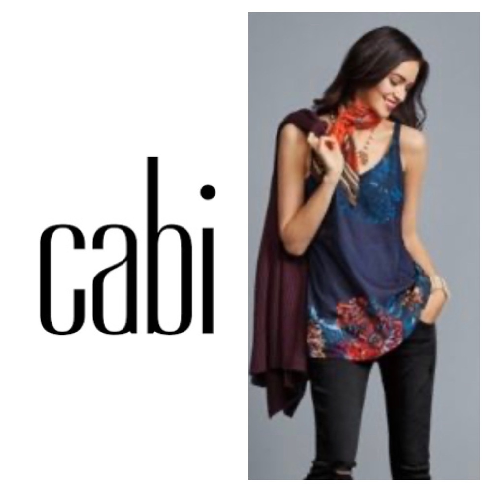 CAbi Artist Cami Painterly Floral camisole